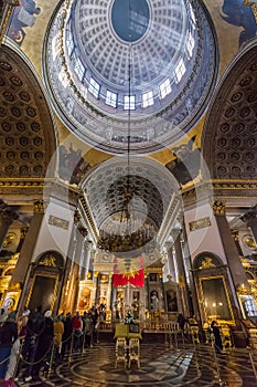 Interior of Kazan Cathedral, St. Petersburg, Russia