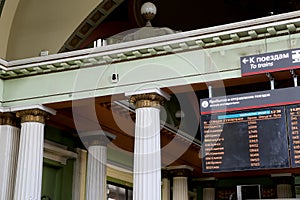 Interior Kiyevskaya railway station (Kiyevsky railway terminal, Kievskiy vokzal) -- Moscow, Russia