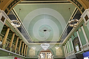 Interior Kiyevskaya railway station (Kiyevsky railway terminal, Kievskiy vokzal) -- Moscow, Russia