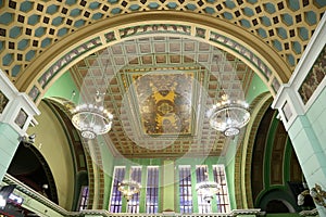 Interior Kiyevskaya railway station (Kiyevsky railway terminal, Kievskiy vokzal) -- Moscow, Russia