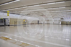 Interior of a Kmart store, during the last day of a going out of business sale