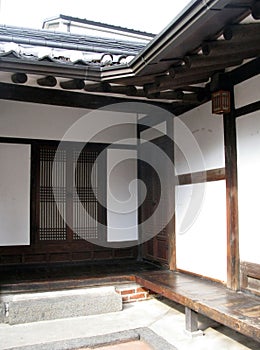 Interior of korean Traditional House photo