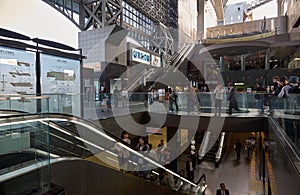 The interior of the Kyoto railway station. Kyoto. Japan