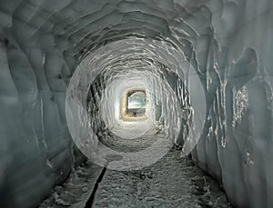 interior of LangjÃ¶kull glacier