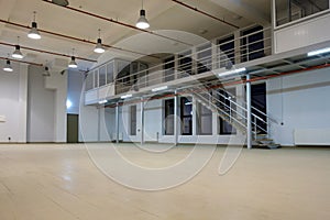 Interior of a large empty room