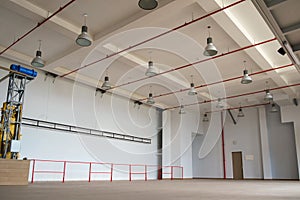 Interior of a large emty room