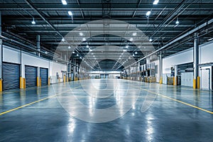Interior of Large Self-Storage Facility with Rows of Units