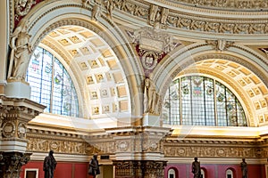 Interior of the Library of Congress in Washington DC, reading room