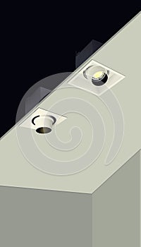 Interior lighting downlight application