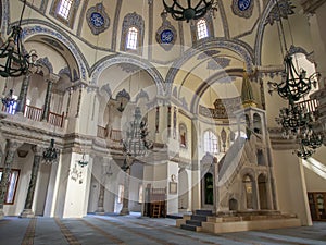 Interior of Little Aya Sofya Mosque Kucuk Ayasofya Camii, Sultanahmet, Istanbul, Turkey