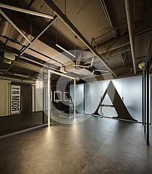 Interior in a loft style