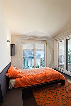 Interior luxury apartment, bedroom