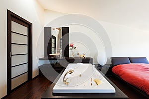Interior luxury apartment, jacuzzi
