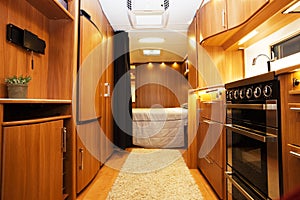 Interior of Luxury Motorhome photo