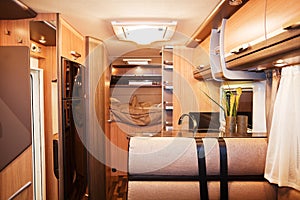 Interior of Luxury Motorhome