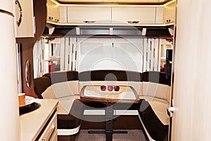 Interior of Luxury Motorhome