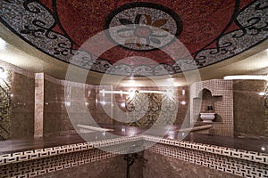 Interior of luxury turkish bath hammam