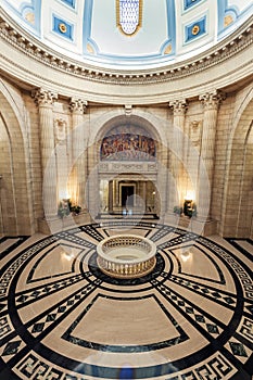 Interior of Manitoba Legislative Building in Winnipeg photo