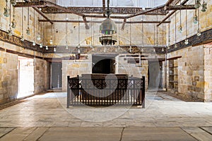 Interior of Mausoleum of al-Salih Nagm al-Din Ayyub, Moez Street, Old Cairo, Egypt photo