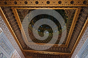 Interior of the Mausoleum of Mohammed V in Rabat, Morocco,