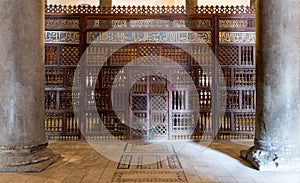 Interior the mausoleum of Sultan Qalawun, Old Cairo, Egypt