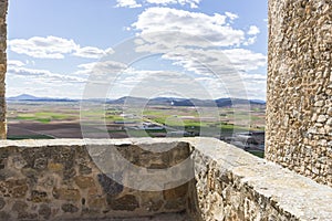 Interior of the medieval castle of the city of Consuegra in Tole