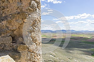 Interior of the medieval castle of the city of Consuegra in Tole