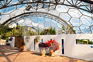 Interior of Mediterranean biome, Eden Project.