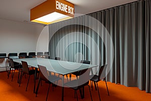 Interior of meeting room in moder office