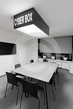 Interior of meeting room in moder office photo