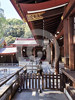 Interior in the Meiji Jingu,Tokyo,Japan