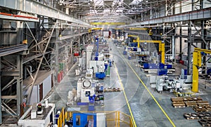 The interior metal manufacturing the view from the top