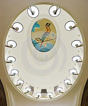 Interior of metro station in Moscow