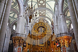 Interior of the metropolitan cathedral mexico city I photo