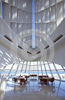 Interior of the Milwaukee Art Museum on Lake Michigan, Milwaukee, WI