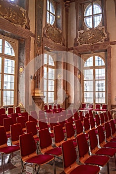 Interior of Mirabell Palace - european barock Palace, Salzburg, Austria
