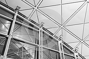 Interior of modern architecture. Building abstract background