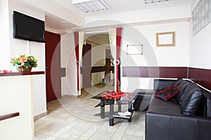 Interior of modern beauty salon