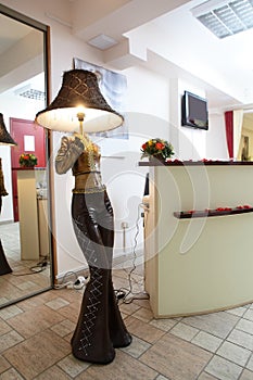 Interior of modern beauty salon