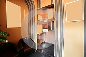 Interior of modern beauty salon