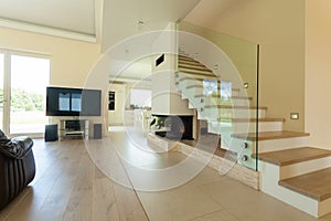 Interior of modern and bright house