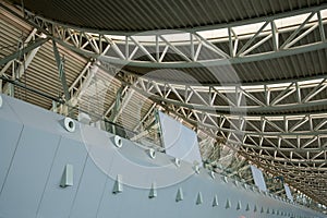 Interior modern building roof