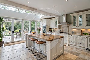 Interior of modern comfortable kitchen