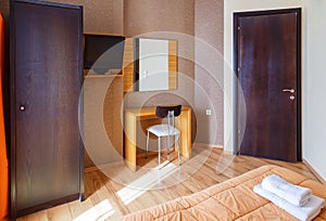 Interior of modern comfortable resort hotel room