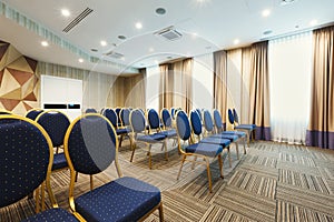 Interior of modern conference hall in hotel