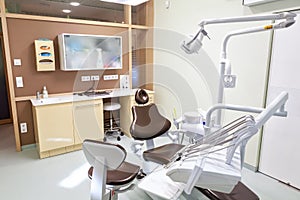 Interior of modern dental office