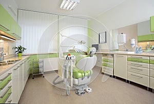 Interior of a modern dental office