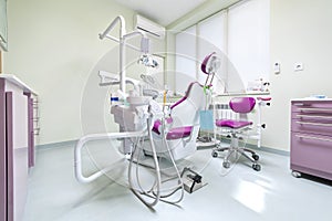 Interior of modern dental office
