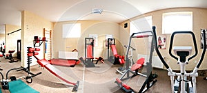 Interior of modern gym