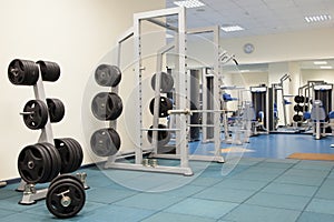 Interior of a modern gym